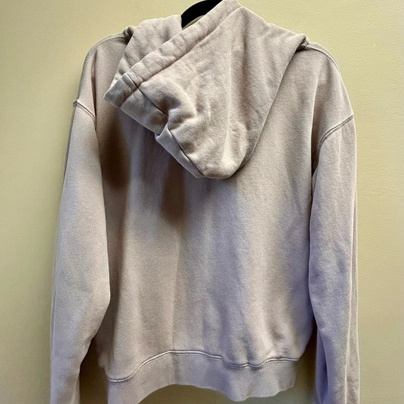 Brandy Melville Beige Zip-Up Hoodie - Picture 4 of 5